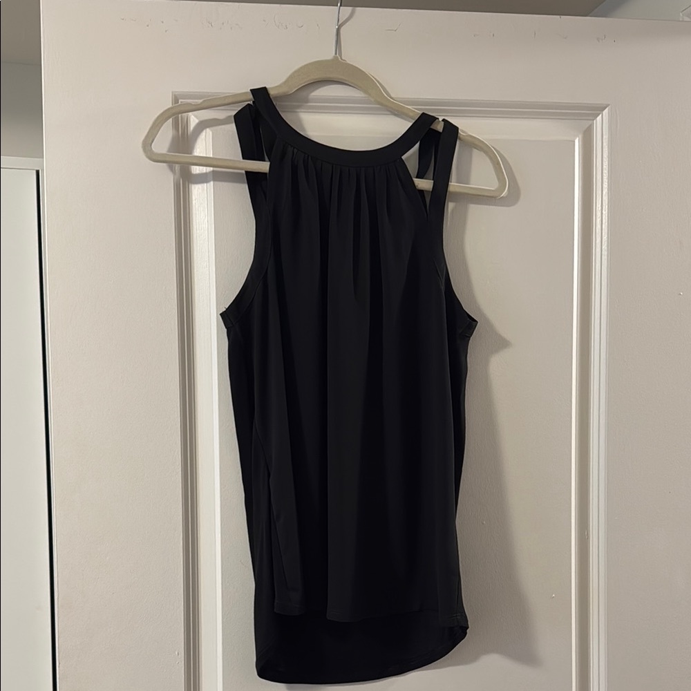 Express Black sleeveless tank top with scoop neck